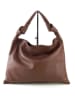 Marlon Leder-Schultertasche "Leena" in Dunkelbraun - (B)44 x (H)30 x (T)5 cm