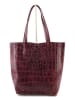 Marlon Skórzany shopper bag w kolorze bordowym - 37 x 40 x 12 cm