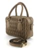 Marlon Leren handtas "Dianna" lichtbruin - (B)24 x (H)17 x (D)8 cm