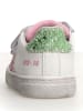 Naturino Leder-Sneakers "Pinn" in Weiß/ Rosa/ Grün