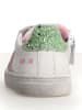 Naturino Leder-Sneakers in Weiß/ Rosa
