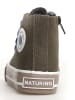 Naturino Sneakersy "Cipria" w kolorze oliwkowo-niebieskim