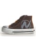 Naturino Leren sneakers kaki/lichtbruin