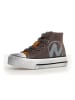 Naturino Leren sneakers kaki/lichtbruin