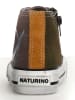 Naturino Leren sneakers kaki/lichtbruin
