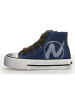 Naturino Leder-Sneakers in Blau/ Rot