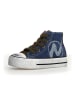 Naturino Leder-Sneakers in Blau/ Rot