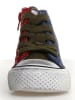 Naturino Leder-Sneakers in Blau/ Rot
