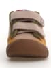 Naturino Leder-Sneakers in Beige/ Blau/ Rot