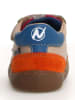 Naturino Leder-Sneakers in Beige/ Blau/ Rot