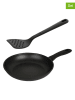 Ballarini 2-delige set: braadpan met spatel "Avola" zwart - Ø 28 cm