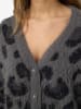 Noisy may Cardigan in Grau/ Schwarz