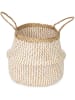 Compactor Opbergmand "Belly" beige/wit - (B)35 x (H)35 x (D)32 cm