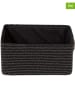 Compactor 2-delige set: opbergmanden "Lilou" zwart - (B)23 x (H)15 x (D)12 cm