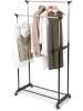 Compactor Kledingstang "Zeph" zwart/zilverkleurig - (L)78 x (B)42 x (H)165 cm