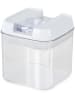 Compactor Vorratsdose in Transparent/ Weiß - (B)9,5 x (H)10 x (T)9,5 cm