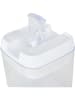Compactor Vorratsdose in Transparent/ Weiß - (B)9,5 x (H)10 x (T)9,5 cm