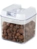 Compactor Vorratsdose in Transparent/ Weiß - (B)9,5 x (H)10 x (T)9,5 cm