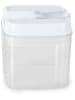 Compactor Voorraadpot transparant/wit - (B)9,5 x (H)10 x (D)9,5 cm