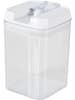 Compactor Vorratsdose in Transparent/ Weiß - (B)9,5 x (H)15,5 x (T)9,5 cm