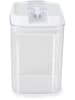 Compactor Vorratsdose in Transparent/ Weiß - (B)9,5 x (H)15,5 x (T)9,5 cm