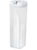 Compactor Vorratsdose in Transparent/ Weiß - (B)9,5 x (H)30,5 x (T)9,5 cm