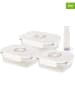 Compactor 3-delige set: vershouddozen "Aspifresh" wit