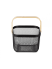 Compactor Aufbewahrungsbox "Bora" in Schwarz/ Beige - (B)24,5 x (H)24,5 x (T)17,5 cm