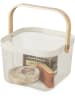 Compactor Aufbewahrungsbox "Bora" in Creme/ Beige - (B)24,5 x (H)24,5 x (T)17,5 cm