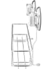 Compactor Półka prysznicowa "Bestlock" w kolorze srebrnym - 28,5 x 9,4 x 13,7 cm