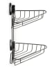 Compactor Półka prysznicowa "Bestlock" w kolorze czarnym - 22 x 23,5 x 36 cm