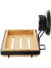 Compactor Seifenschale "Spa" in Beige/ Schwarz - (B)14,6 x (H)12,6 x (T)10,5 cm