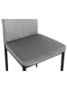 IDOMYA Factory 6-delige set: stoelen "Jade" lichtgrijs/zwart - (B)39 x (H)96 x (D)41,5 cm