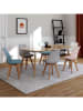 IDOMYA Factory 6-delige set: eetkamerstoelen "Nordia" meerkleurig - (B)46 x (H)79,5 x (D)51 cm