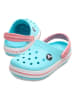 Crocs Chodaki "Crocband" w kolorze błękitno-jasnoróżowym