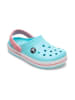 Crocs Chodaki "Crocband" w kolorze błękitno-jasnoróżowym