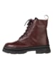 lamino Leder-Boots in Rot