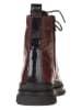 lamino Leder-Boots in Rot