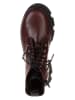 lamino Leder-Boots in Rot