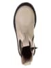lamino Leder-Chelsea-Boots in Creme