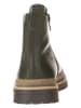 lamino Leren chelseaboots kaki