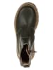 lamino Leder-Chelsea-Boots in Khaki