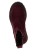 lamino Leren chelseaboots rood