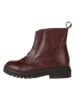 lamino Leder-Boots in Rot