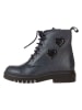 lamino Leren boots donkerblauw
