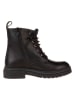 lamino Leder-Boots in Schwarz