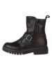 lamino Leder-Boots in Schwarz