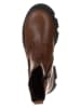lamino Leder-Chelsea-Boots in Hellbraun