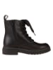 lamino Leder-Boots in Schwarz