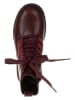 lamino Leder-Boots in Rot